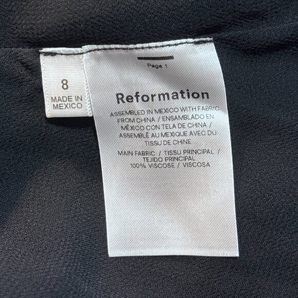 Reformation Black Midi Dress - Picture 16 of 16